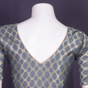 Grey Banarasi Chiniya Silk Blouse 10075005