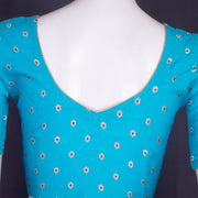 Blue Banarasi Chiniya Silk Blouse 10075006