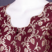 Maroon Banarasi Chiniya Silk Blouse 10075007