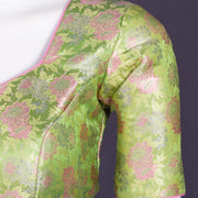 Green Banarasi Silk Blouse 10075009