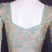 Green Banarasi Silk Blouse 10075010