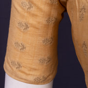 Cream Banarasi Chiniya Silk Blouse 10075019