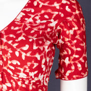 Red Batik Rayon Blouse 10075024