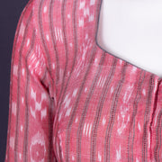 Pink Odisha Ikat Cotton Blouse 10075032