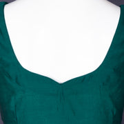 Green Maheshwari Silk Cotton Blouse 10075043
