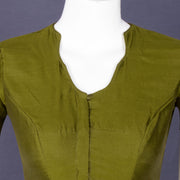 Green Maheshwari Silk Cotton Blouse 10075052