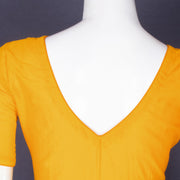 Yellow Maheshwari Silk Cotton Blouse 10075053