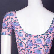 Pink Handblock Printed Cotton Blouse 10075220