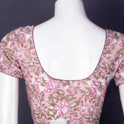 Pink Handblock Printed Cotton Blouse 10075221