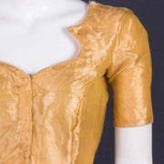 Gold Banarasi Tissue Silk Blouse 10075957