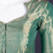 Green Banarasi Tissue Silk Blouse 10075958