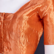 Orange Banarasi Tissue Silk Blouse 10075960