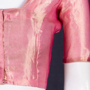Pink Banarasi Tissue Silk Blouse 10075961