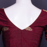 Maroon Banarasi Katan Silk Blouse 10076209