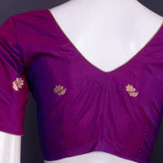 Purple Banarasi Katan Silk Blouse 10076211