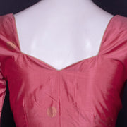 Peach Banarasi Katan Silk Blouse 10076214