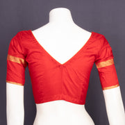 Cherry Crimson Red Kanjivaram Silk Blouse 10076641