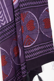 Lavender Vanaspathi Modal Silk Cotton Stole 10075285