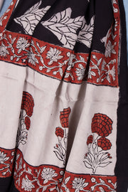 Black Vanaspathi Modal Silk Cotton Stole 10075286