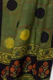 Green Vanaspathi Modal Silk Cotton Stole 10075290