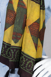 Green Vanaspathi Modal Silk Cotton Stole 10075291