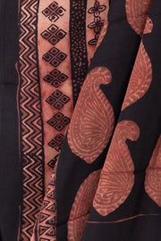 Brown Vanaspathi Modal Silk Cotton Stole 10075292