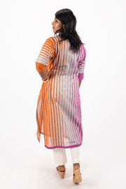 Grey Handcrafted Dhaniakhali Cotton Kurta 10073995