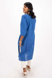 Blue Handcrafted Stripes Kurtas 10074352