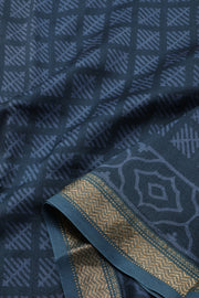 Green Handblock Printed Silk Cotton 3 Piece Salwar Suit Material 10072934