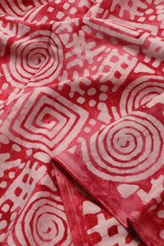 Pink Handblock Printed Cotton 3-Piece Salwar Suit Material 10072969