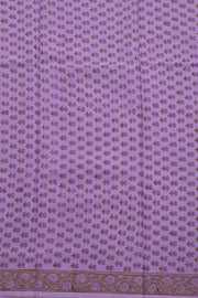 Lavender Hand Block Printed Pure Cotton Salwar Suit Material 10072980