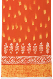 Pumpkin Orange Batik Printed Co-ord Set 10074231