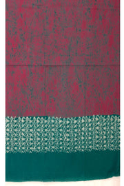 Green Batik Printed 3-Piece Salwar Suit Material 10076000