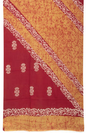 Brown Batik Printed 3-Piece Salwar Suit Material  10075997