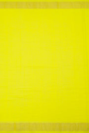 Yellow Handwoven Paithani Cotton Saree with Silk Pallu 10062509