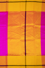 Pink Handwoven Chanderi Silk Saree With Mashru Silk Border 10075506