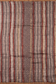 Grey Jahota Printed Silk Cotton Saree 10072954