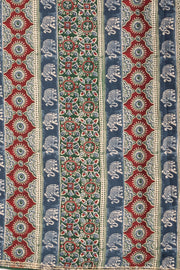 Green Ethnic Printed Stone Work Modal Silk Saree 10074041