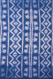 Blue Shibori Dyed Mulmul Cotton Saree 10074086