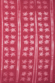 Red Shibori Dyed Mulmul Cotton Saree 10074090