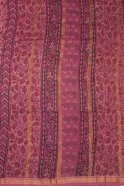 Pink Vanaspathi Printed Silk Cotton Saree 10074129