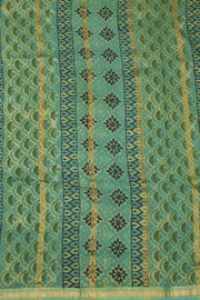 Green Vanaspathi Printed Silk Cotton Saree 10074130