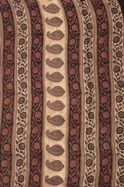 Brown Vanaspathi Printed Modal Vegan Silk Saree 10074144