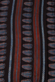 Maroon Jahota Print Modal Vegan Silk Saree 10074146