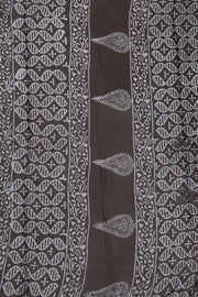 Black Jahota Print Modal Vegan Silk Saree 10074148