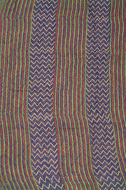 Blue Hand Block Print Kota Cotton Saree 10074160