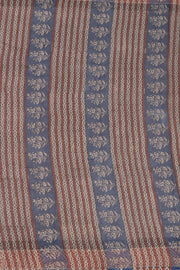 Grey Hand Block Print Kota Cotton Saree 10074163