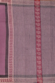 Mauve Hand Block Print Kota Cotton Saree 10074169