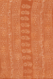 Cinnamon Brown Dabu Print Kota Cotton Saree 10074184