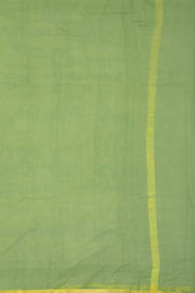 Moss Green Solid Style Kota Cotton Saree with Contrast Blouse 10074187